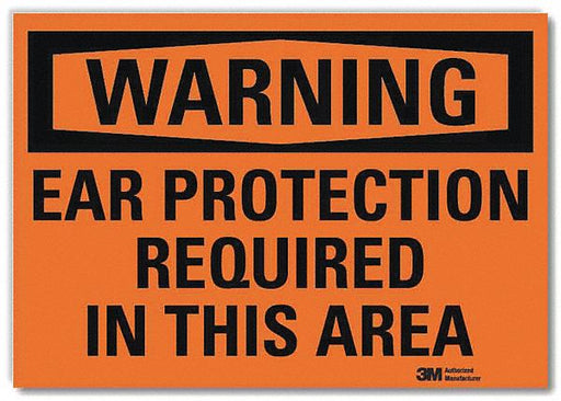 Warning Sign 5 in x 7 in Rflct Sheeting