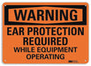 Warning Sign 10 in x 14 in Plastic