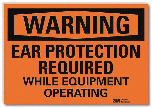 Warning Sign 7 in x 10 in Rflct Sheeting