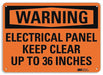 K3077 Warning Sign 10 in x 14 in Plastic