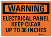 K3077 Warning Sign 10x14in Reflective Sheeting