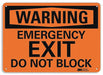 Warning Sign 10 in x 14 in Plastic