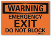 Warning Sign 7x10in Reflective Sheeting