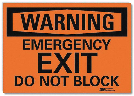 Warning Sign 7x10in Reflective Sheeting
