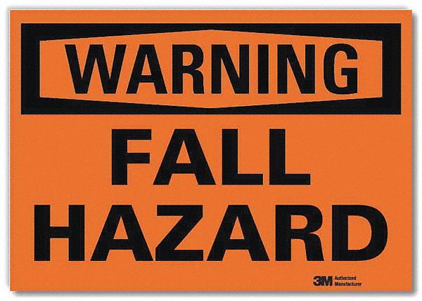 Warning Sign 7inx10in Reflctv Sheeting