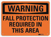 Warning Sign 7 in x 10 in Aluminum