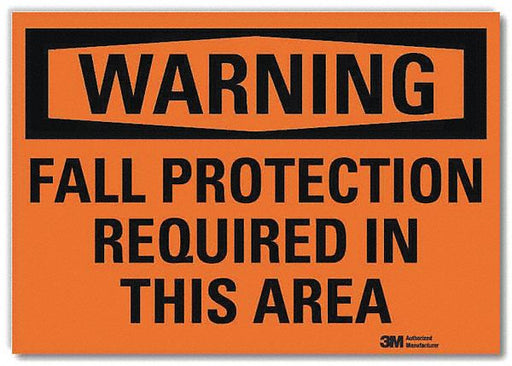 Warning Sign 5 in x 7 in Rflct Sheeting