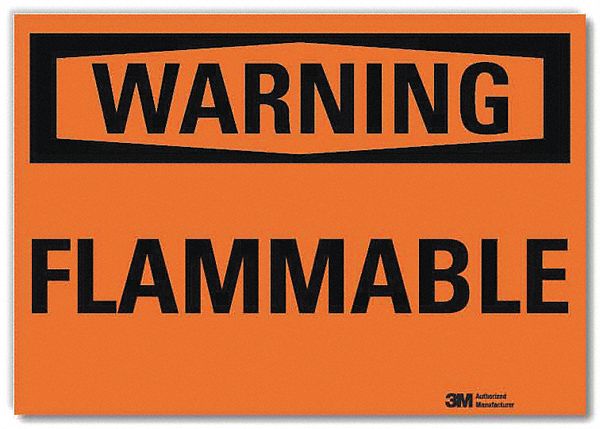 Warning Sign 7inx10in Reflctv Sheeting