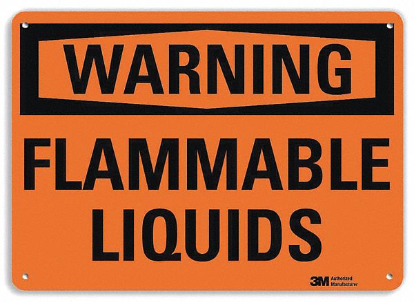 Warning Sign 7 in x 10 in Plastic