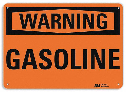 Warning Sign 7 in x 10 in Plastic