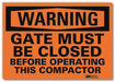 Warning Sign 7inx10in Reflctv Sheeting