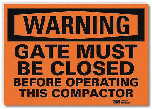 Warning Sign 5inx7in Reflective Sheeting
