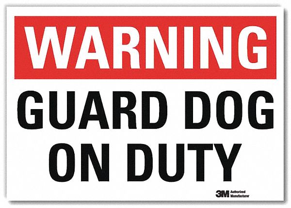 Security Sign 5x7in Reflective Sheeting