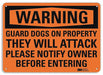 Security Sign 10 in x 14 in Plastic