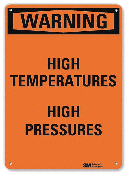 Danger Sign 7 in x 10 in Aluminum