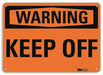 Security Sign 7 in x 10 in Plastic