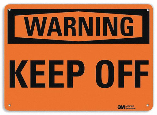 Danger Sign 7 in x 10 in Aluminum