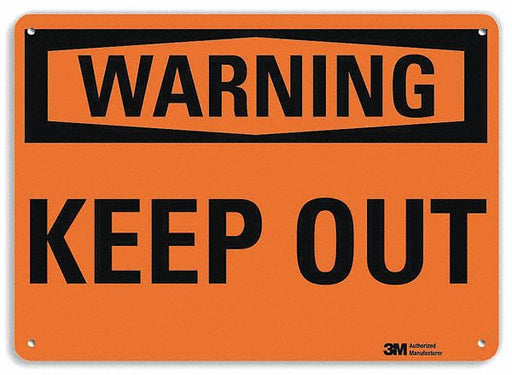 Security Sign 7 in x 10 in Plastic