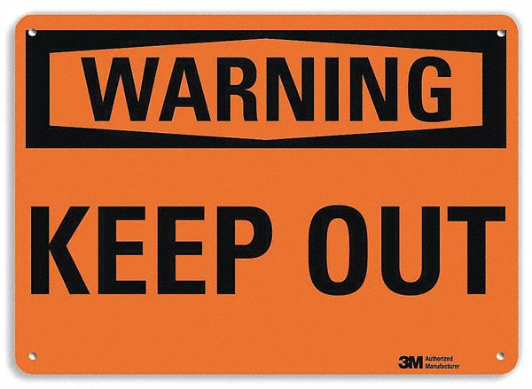 Security Sign 7 in x 10 in Plastic