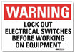 Warning Sign 7inx10in Reflctv Sheeting