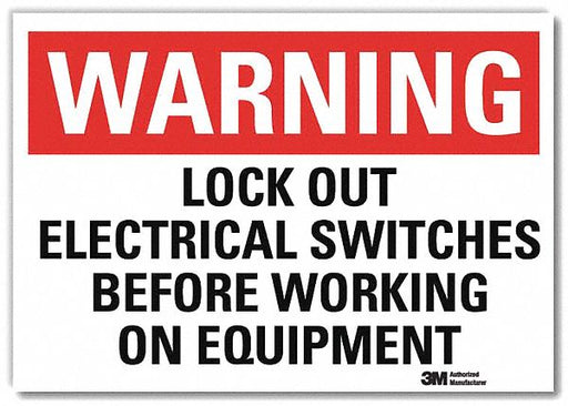 Warning Sign 5inx7in Reflective Sheeting