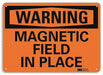 Warning Sign 10 in x 14 in Aluminum