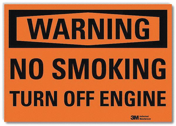 Rflct No smoking Lbl 7x10in Alum