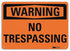 Danger Sign 7 in x 10 in Aluminum