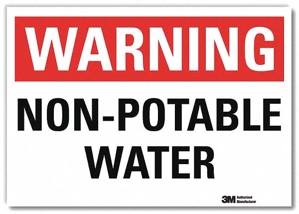 Warning Sign 10x14in Reflective Sheeting
