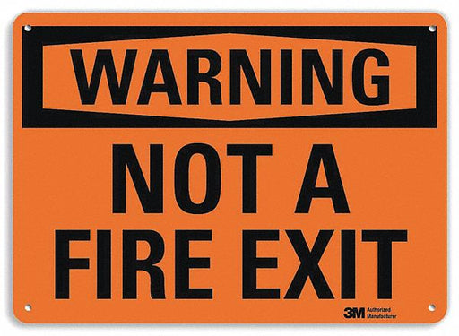 Security Sign 10 in x 14 in Plastic