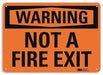Security Sign 10 in x 14 in Aluminum