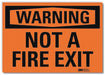 Security Sign 7x10in Reflective Sheeting