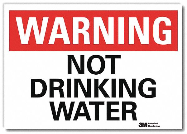 Warning Sign 5 in x 7 in Rflct Sheeting
