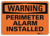 Security Sign 7 in x 10 in Plastic