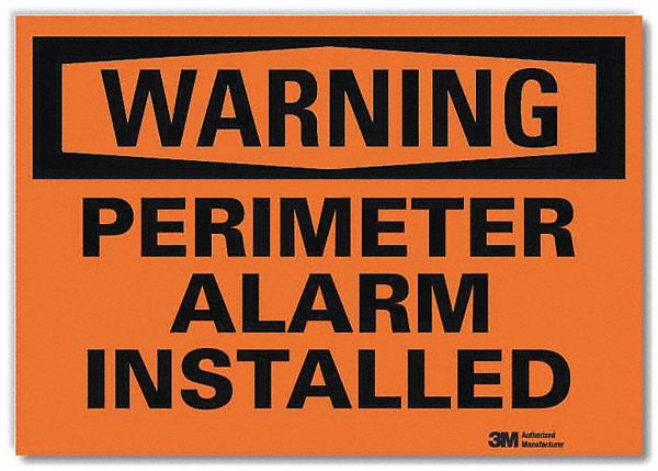 Security Sign 10x14in Reflctive Sheeting