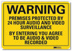 Security Sign 5x7in Reflective Sheeting