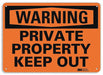 Security Sign 10 in x 14 in Plastic
