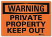 Security Sign 5 in x 7 in Rflct Sheeting
