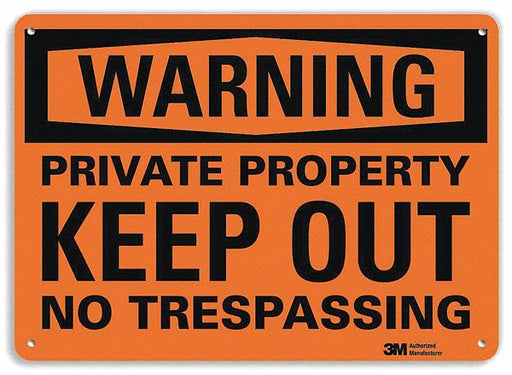 Security Sign 7 inx10 in Plastic