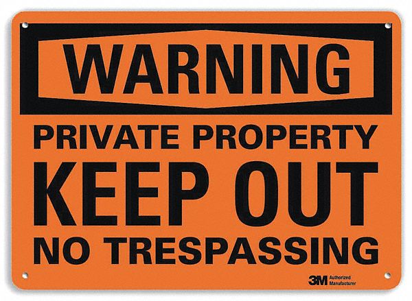 Security Sign 10 inx14 in Plastic