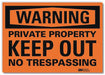 Security Sign 5inx7in Reflctv Sheeting