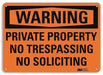 Security Sign 7 in x 10 in Plastic