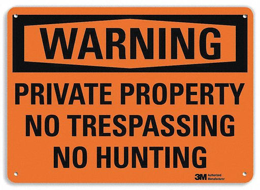 Security Sign 7 inx10 in Plastic