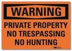 Security Sign 5 in x 7 in Rflct Sheeting