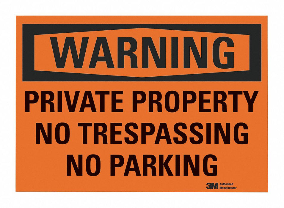 Security Sign 5 in x 7 in Rflct Sheeting
