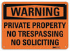 Admittance Sign 10 in x 14 in Aluminum