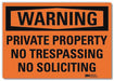 Security Sign 10in x 14in Rflct Sheeting