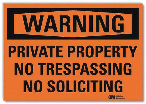 Security Sign 10in x 14in Rflct Sheeting