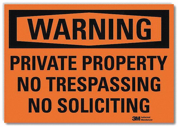 Security Sign 10in x 14in Rflct Sheeting