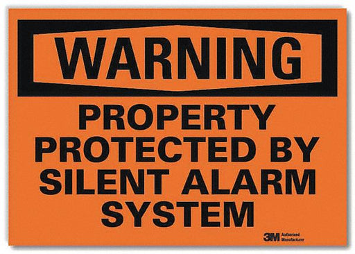 Security Sign 7x10in Reflective Sheeting